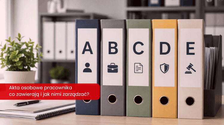 akta osobowe pracownika a b c d e